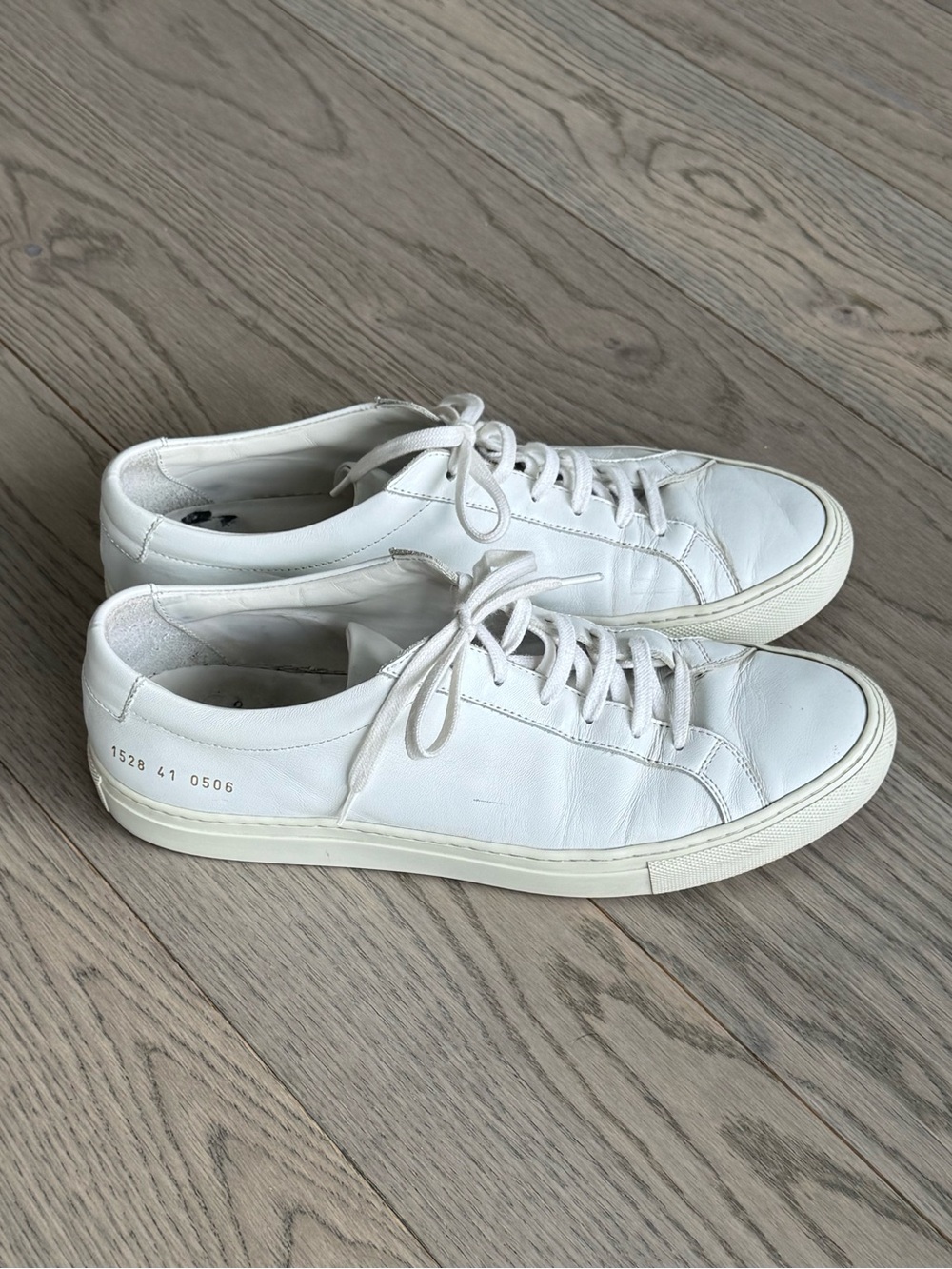Common Projects White Leather Low-Top Sneakers